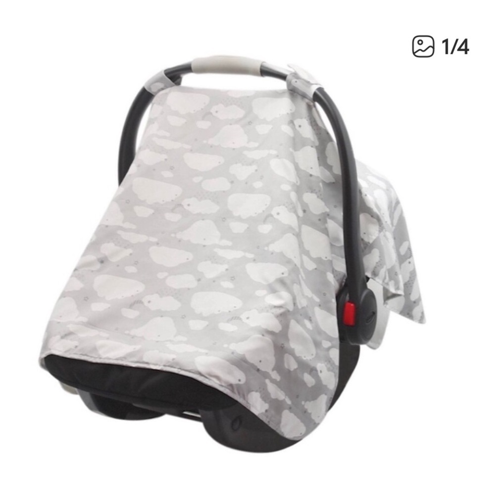 Goldbug Gray Cloud Infant Car Seat Canopy small flaw